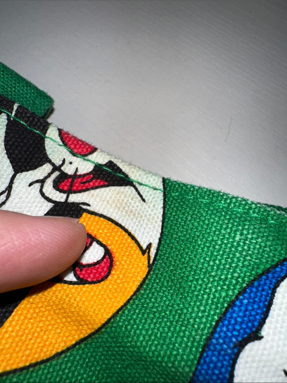 Vtg 1993 Looney Tunes Holiday Mischief Canvas Tote Bag - Picture 14 of 14